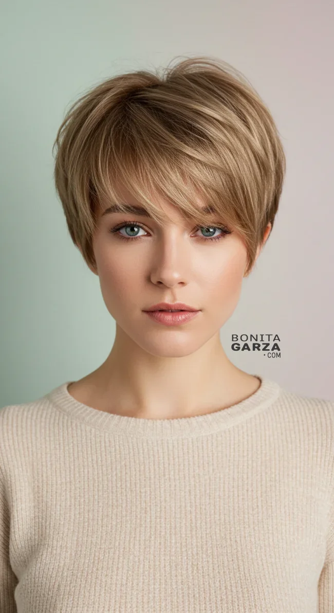 6. Layered Pixie with Wispy Bangs | 15 Trendy Low-Maintenance Pixie Haircuts For Fine, Medium Or Thick Hair