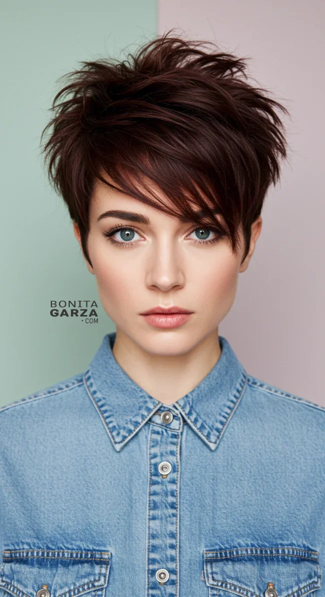 3. Choppy Textured Pixie | 15 Trendy Low-Maintenance Pixie Haircuts For Fine, Medium Or Thick Hair