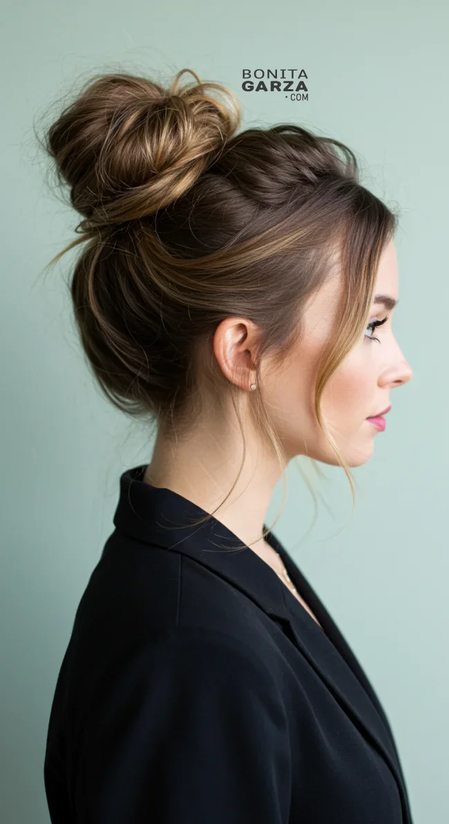 6. Twisted Messy Bun | Perfect Messy Bun Ideas In A Short Time - Hairstyle Trick