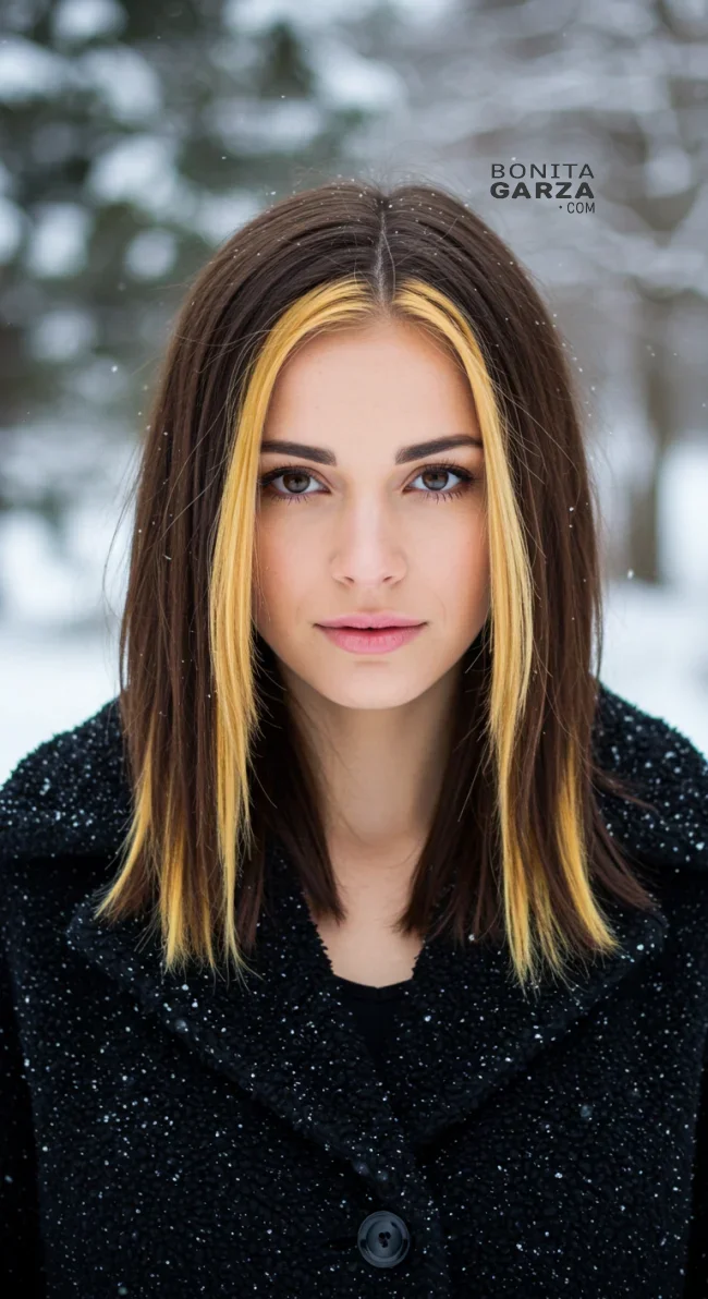 6. Face-Framing Money Pieces | 15 Ways To Rock Winter Highlights For Brown Hair