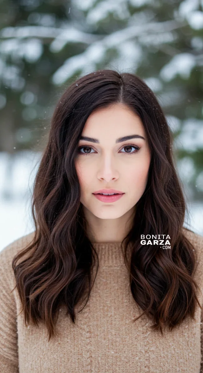 13. Subtle Auburn Undertones | 15 Ways To Rock Winter Highlights For Brown Hair