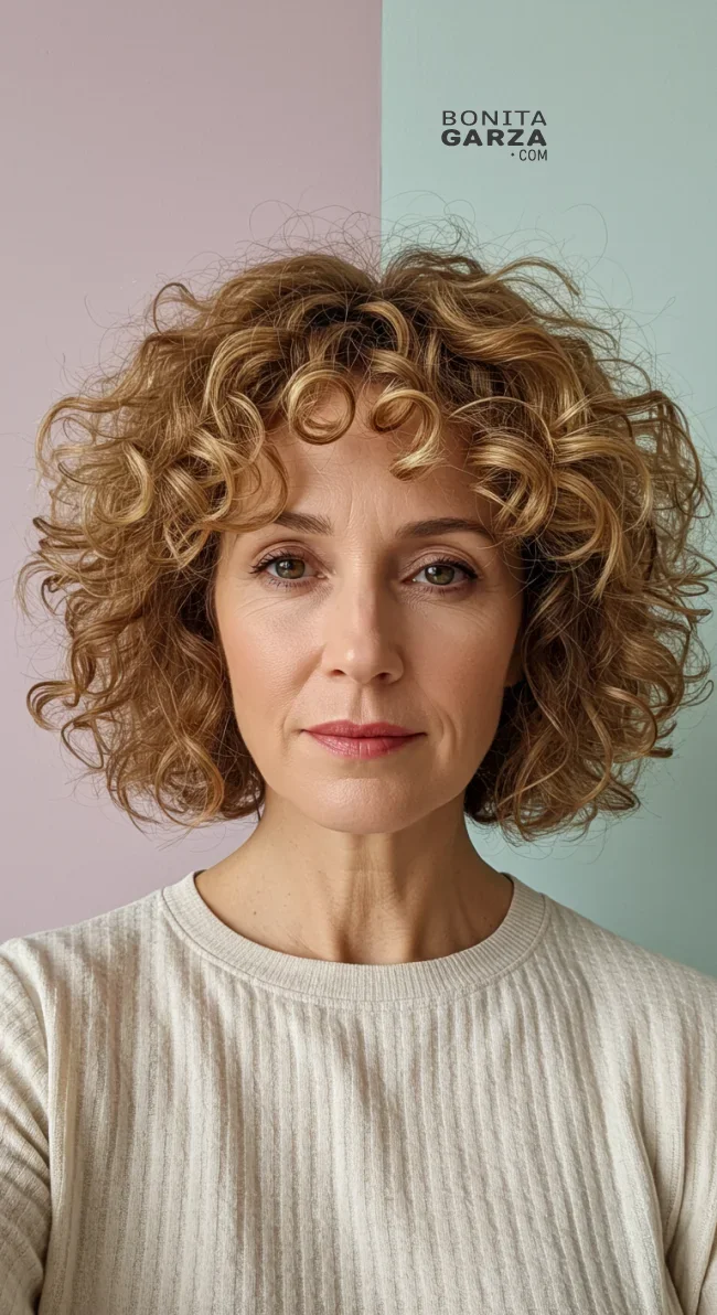 9. Soft Curly Bob | 15 Popular Hairstyles For Women Over 60