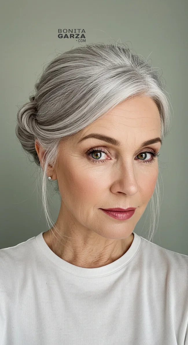 8. Classic French Twist | 15 Popular Hairstyles For Women Over 60