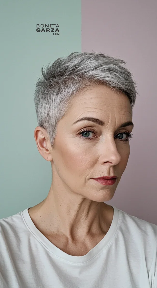 15. Short Textured Crop | 15 Popular Hairstyles For Women Over 60