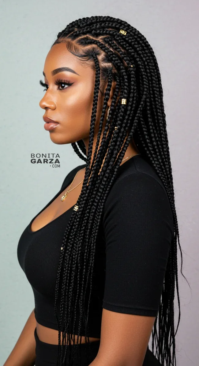 1. Box Braids | 7 Easy Protective Hairstyles To Safeguard Your Natural Hair