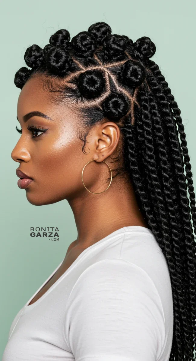 2. Bantu Knots | 7 Easy Protective Hairstyles To Safeguard Your Natural Hair