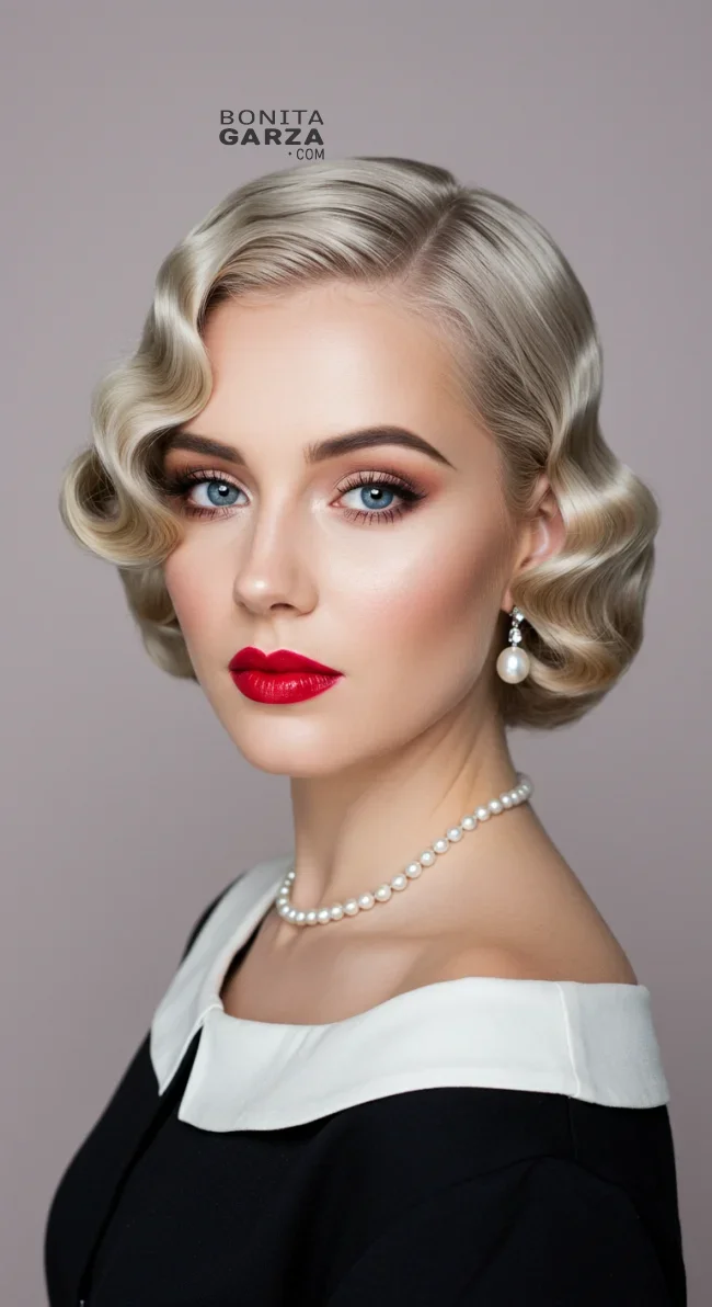 8. Finger Wave Updo | 10 Timeless 1920S Hairstyles That Define The Roaring Twenties