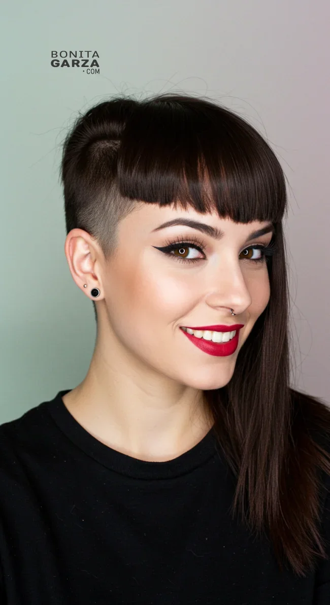 12. Undercut with Bangs | Trendsetting Undercut Hairstyles - Revamp Your Look