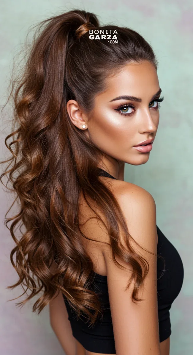 4. Half-Up, Half-Down with Loose Curls | 8 Baddie Hairstyles To Elevate Your Style Game