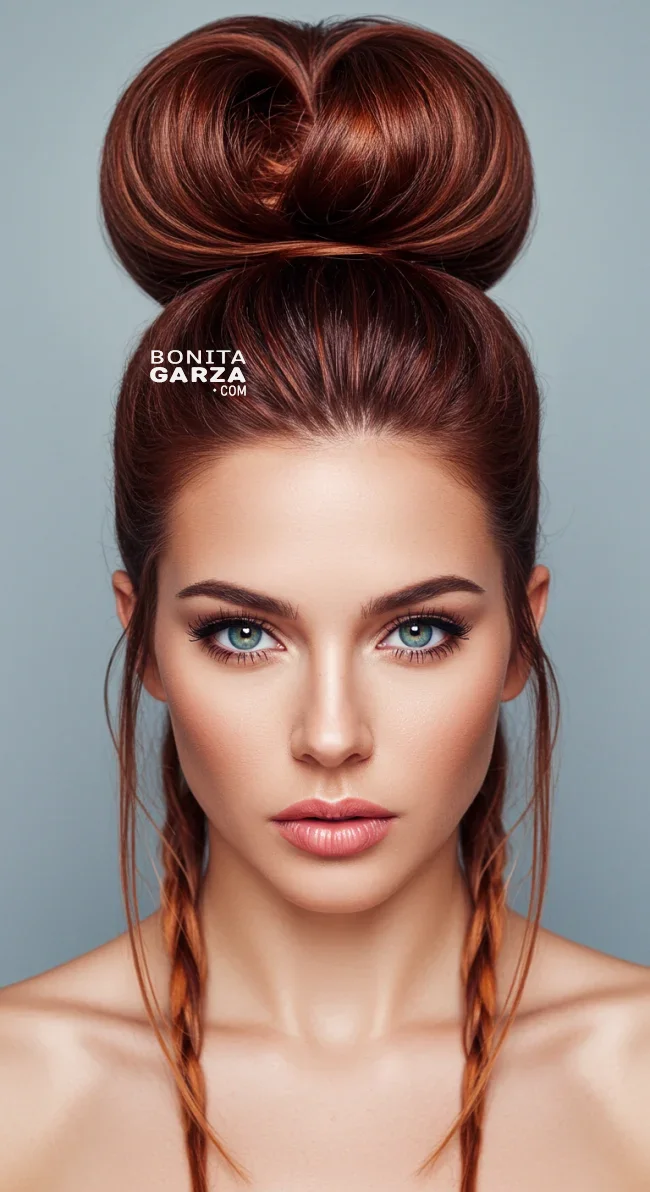 7. High Bun with Face-Framing Strands | 8 Baddie Hairstyles To Elevate Your Style Game