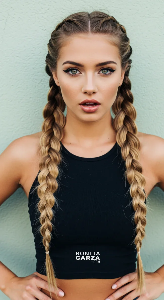 6. Braided Pigtails | 8 Baddie Hairstyles To Elevate Your Style Game