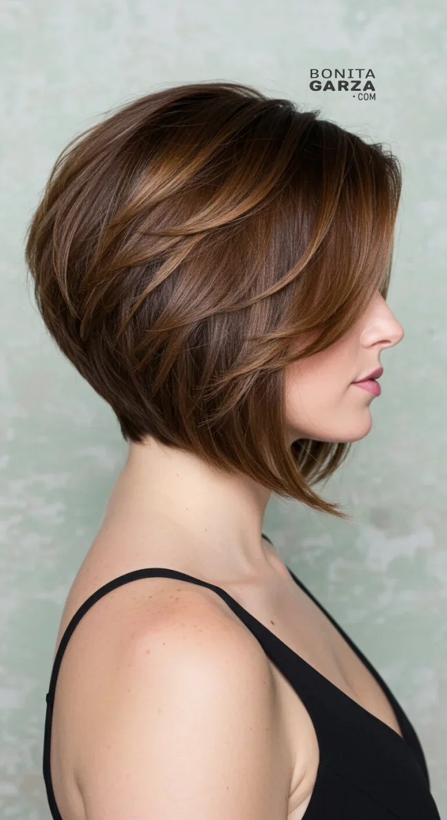 3. Layered Inverted Bob for Extra Volume | 5 Ways Of Pulling Off An Inverted Bob