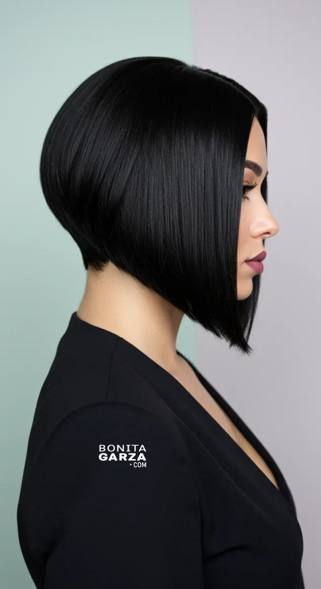 1. Sleek and Straight Inverted Bob | 5 Ways Of Pulling Off An Inverted Bob