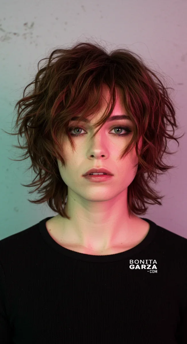 4. Wavy Shag Cut | 15 Chic Short Hairstyles For Thick Wavy Hair