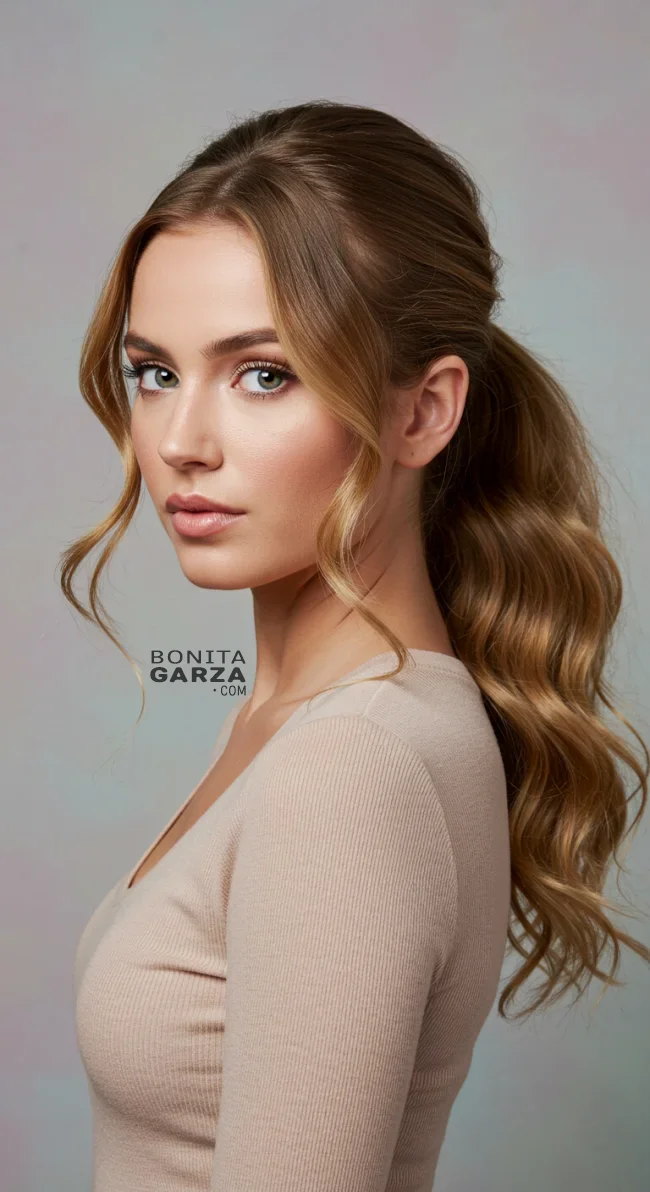 8. Wavy Low Ponytail with Lift | Ponytail Perfection: Max Volume Boost Hack For Your Ponytail