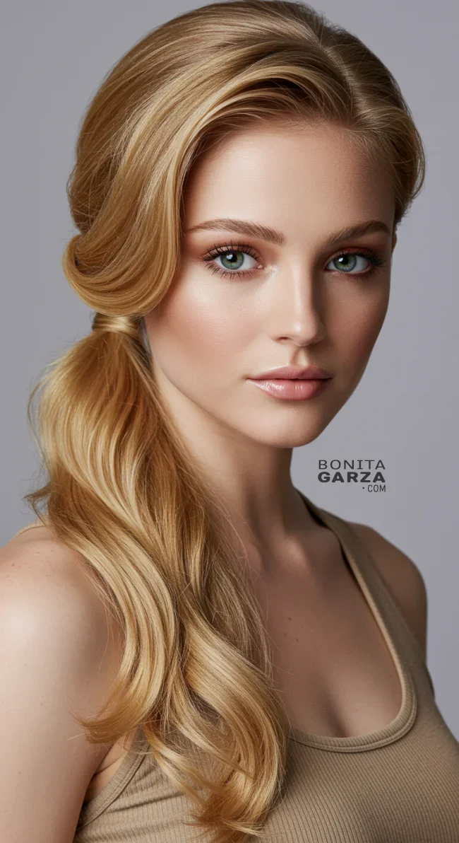 5. Side-Swept Voluminous Ponytail | Ponytail Perfection: Max Volume Boost Hack For Your Ponytail