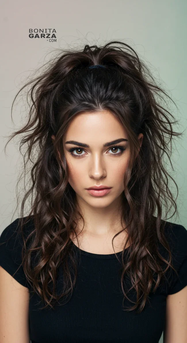 6. Messy Textured Ponytail | Ponytail Perfection: Max Volume Boost Hack For Your Ponytail