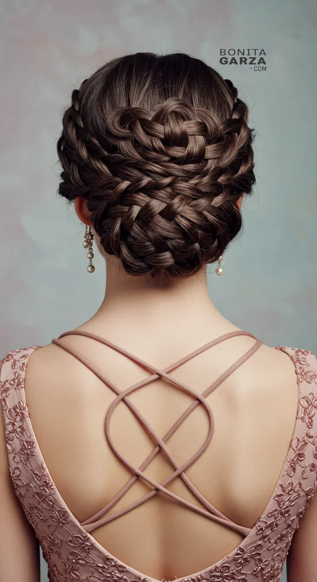 12. Braided Updo | 15 Easy Braided Hairstyles Anyone Can Master