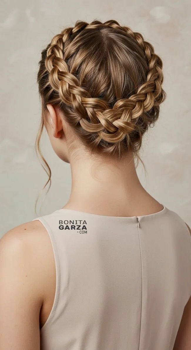 8. Milkmaid Braid | 15 Easy Braided Hairstyles Anyone Can Master