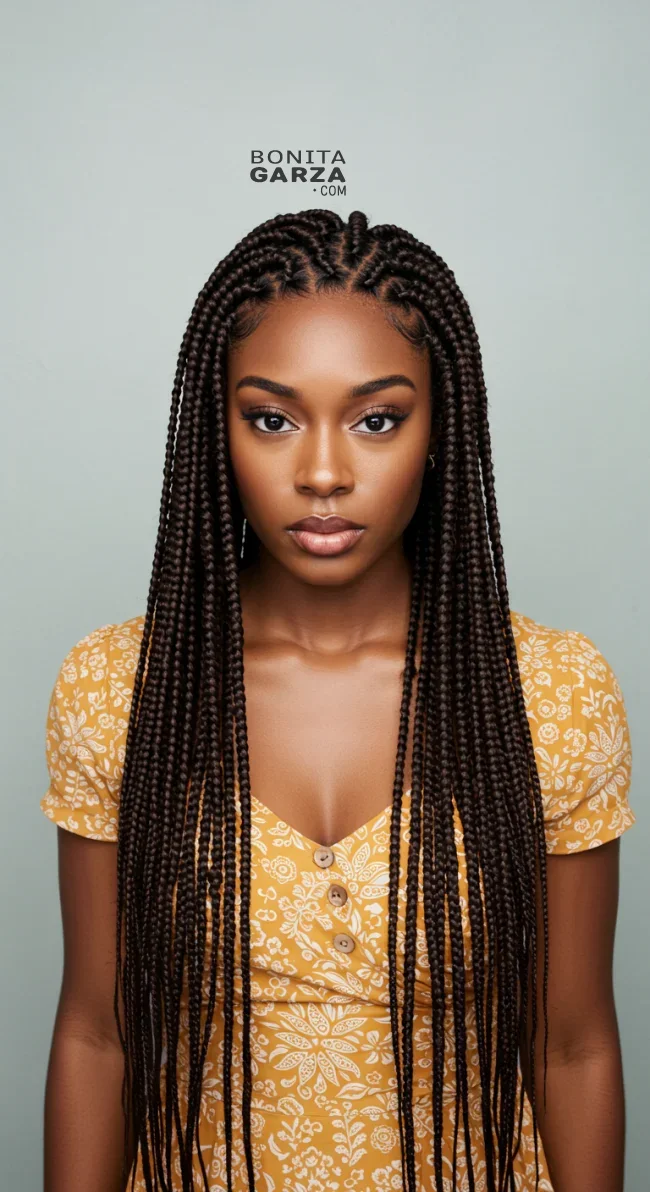 7. Box Braids | 15 Easy Braided Hairstyles Anyone Can Master