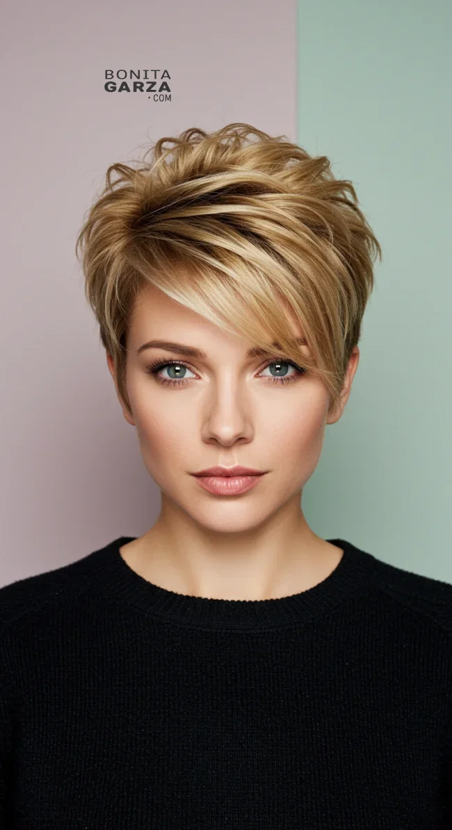 2. Layered Pixie Cut | 10 Game-Changing Haircuts For Very Thin Hair