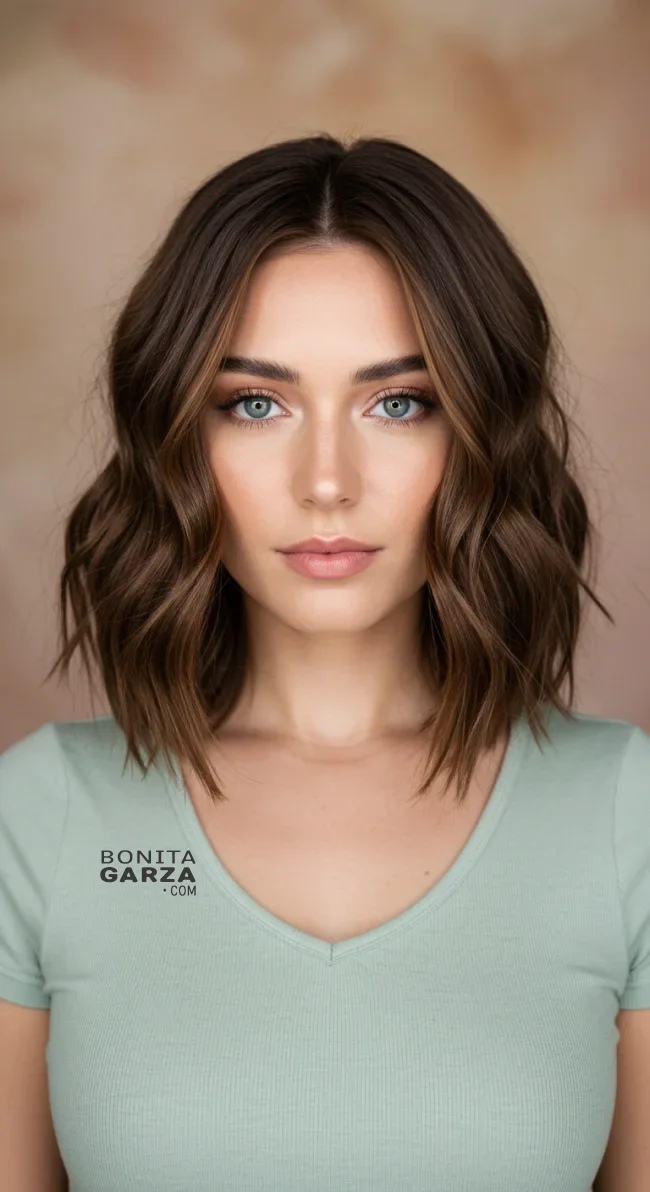 3. Shoulder-Length Lob with Soft Waves | 10 Game-Changing Haircuts For Very Thin Hair