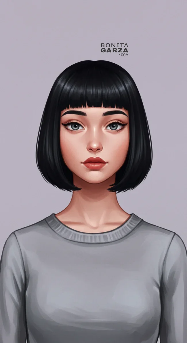 4. Shoulder-Length Blunt Cut | Best Teen Hairstyles: Trendy Looks For Teenagers