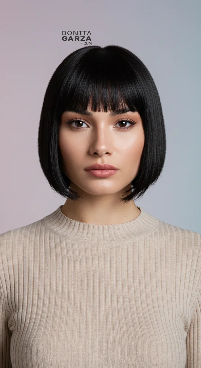 4. Blunt Bob | 10 Ritzy Female Looks With Short Haircuts For Oval Faces