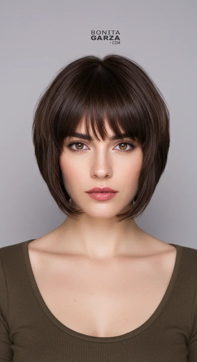 6. French Bob | 10 Ritzy Female Looks With Short Haircuts For Oval Faces