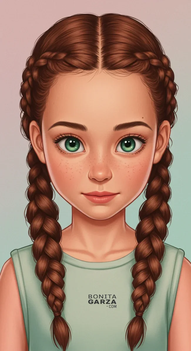 4. Double Dutch Braids | 9 Cute And Easy Kids Hairstyles For Girls