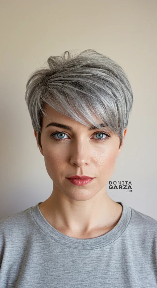 1. Gray Pixie Cut | Embrace The Elegance Of Short Gray Hairstyles - Chic And Timeless