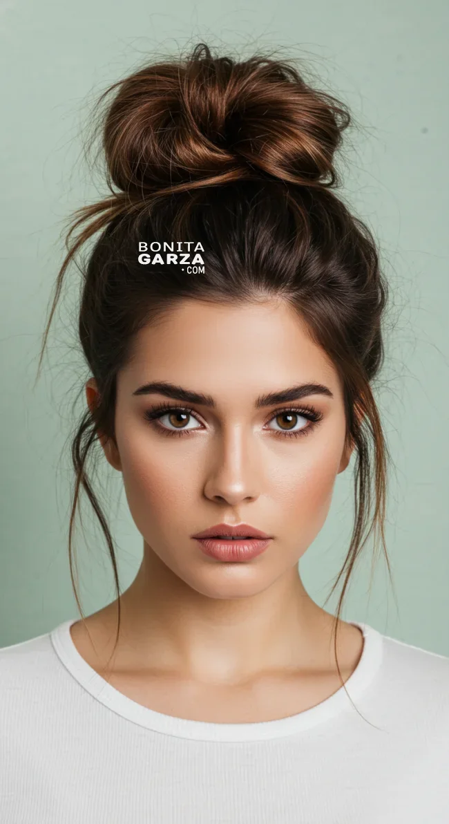 10. Effortless Messy Bun | Perfect Hairstyles For Thick Hair - Unlocking Style