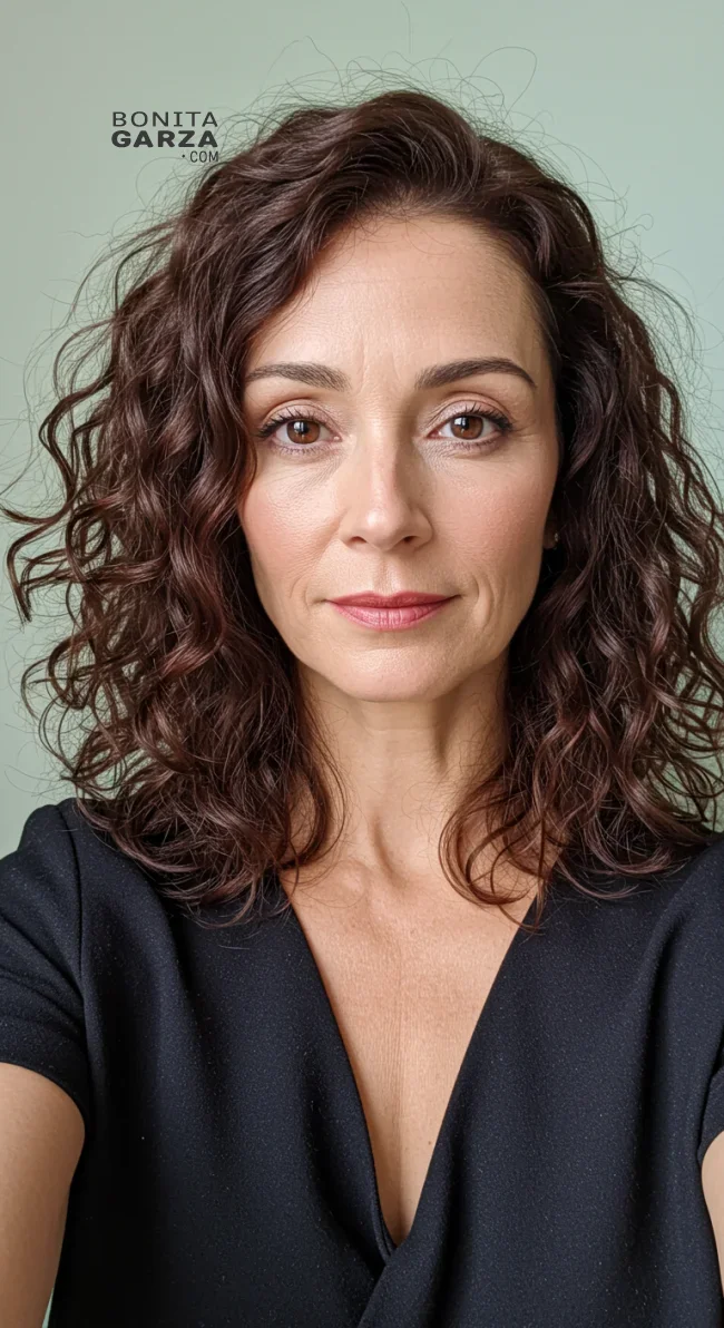 6. Curly Lob (Long Bob) | 15 Best Haircuts For Women Over 60