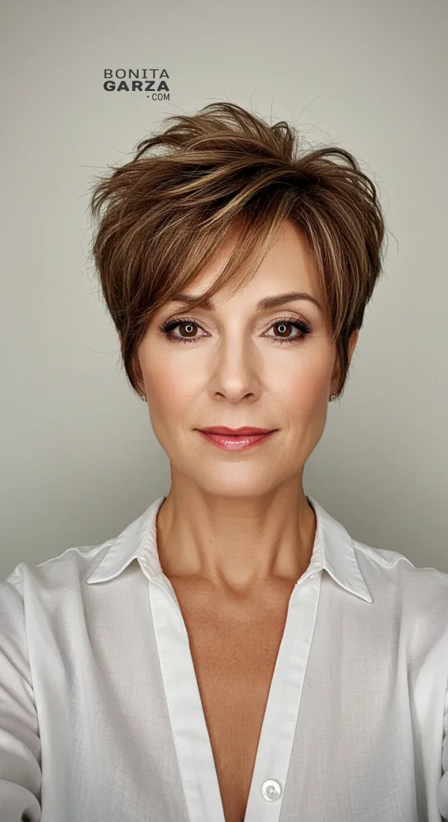 2. Textured Pixie Cut | Pixie Hairstyles For Women Over 50: Timeless And Trendy Styles