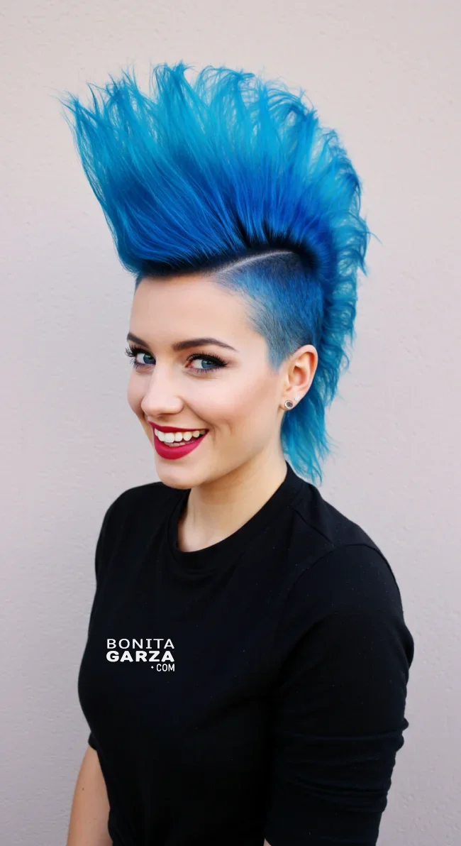 13. Colored Mohawk | Bold And Trendy: Mohawk Hairstyles In Modern Fashion