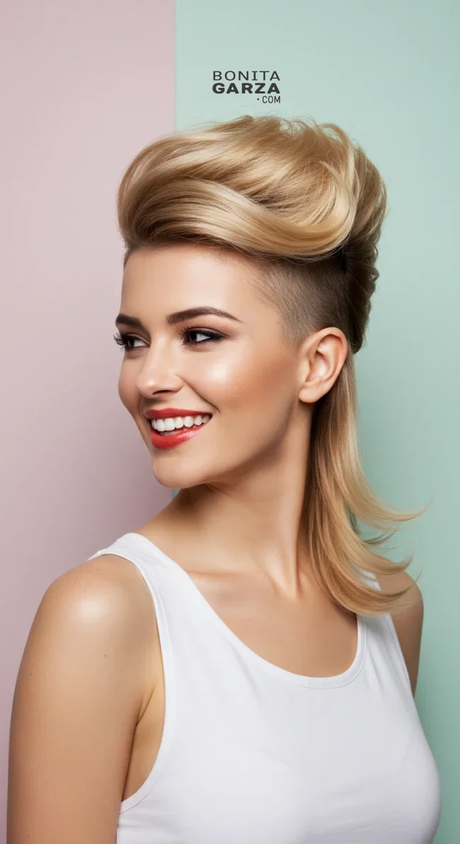 11. Side-Swept Mohawk | Bold And Trendy: Mohawk Hairstyles In Modern Fashion