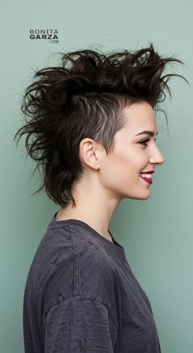 12. Messy Textured Mohawk | Bold And Trendy: Mohawk Hairstyles In Modern Fashion