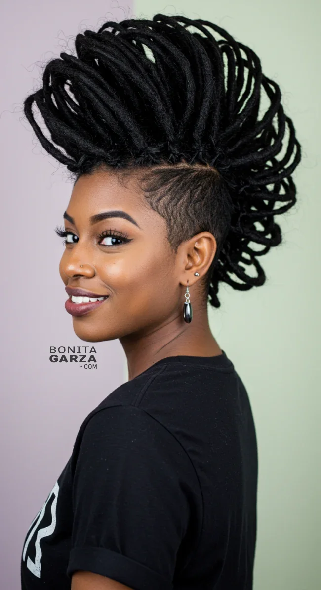 10. Dreadlock Mohawk | Bold And Trendy: Mohawk Hairstyles In Modern Fashion