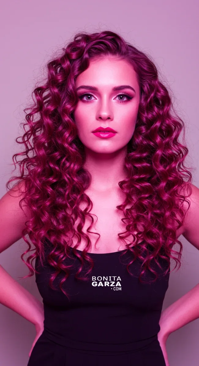 10. Cascading Spiral Curls | Pretty In Pink: Curly Hairstyles To Rock Your Pink Hair!