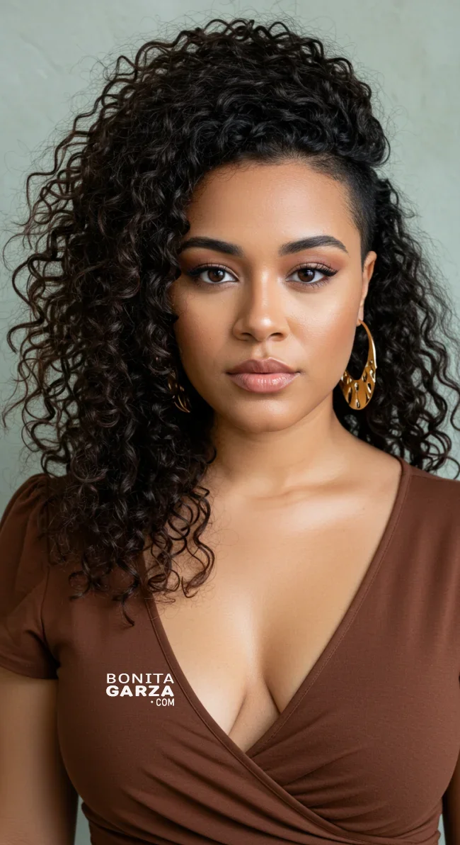 6. Curly Long Hair with Shaved Sides | Explore Long Hair With Shaved Sides Hairstyles