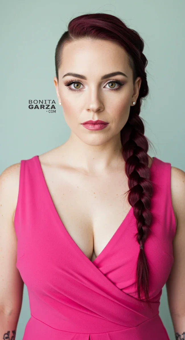 4. Braid with Shaved Sides | Explore Long Hair With Shaved Sides Hairstyles