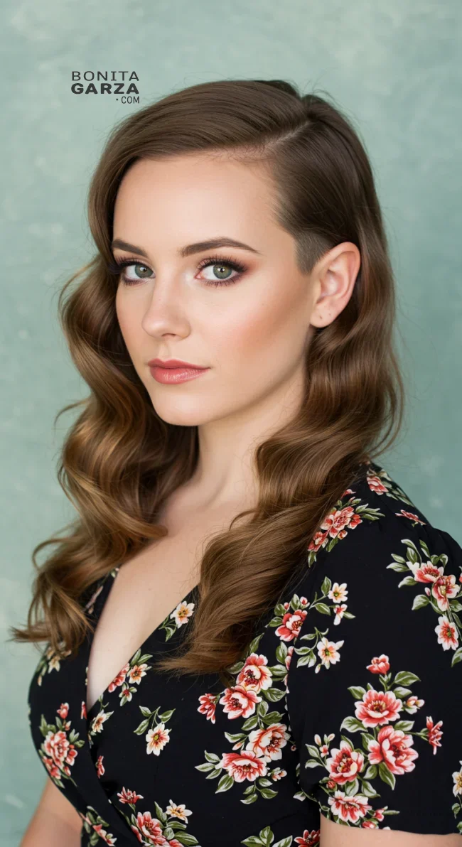 14. Retro Long Hair with Shaved Sides | Explore Long Hair With Shaved Sides Hairstyles