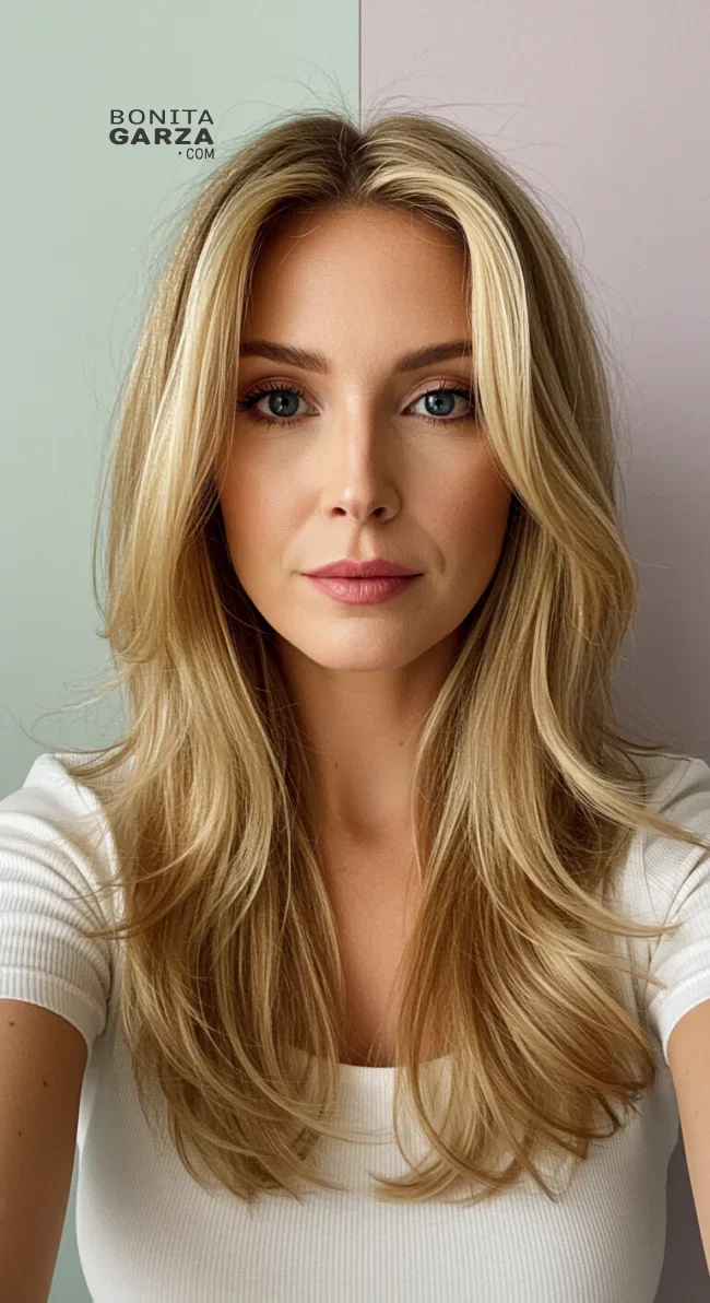 9. Feathered Layers | Chic Long Hairstyles For Women Over 40