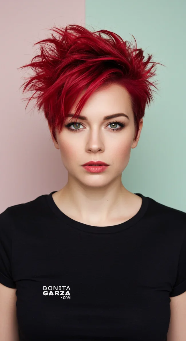 6. Tousled Red Pixie | Radiant Red Locks: Embracing The Beauty Of Natural