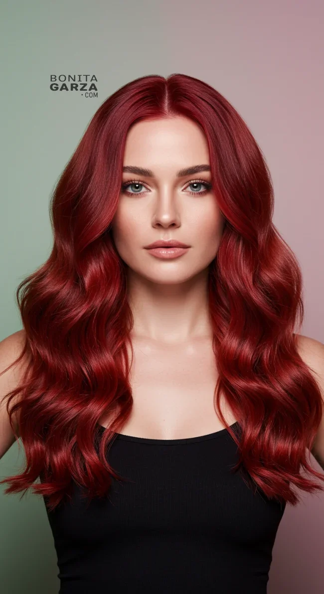 4. Voluminous Red Waves | Radiant Red Locks: Embracing The Beauty Of Natural