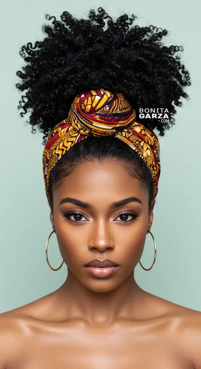 8. Wrapped Top Knot | Scarf Chic: Elevate Your Style With A Scarf In Your Hair