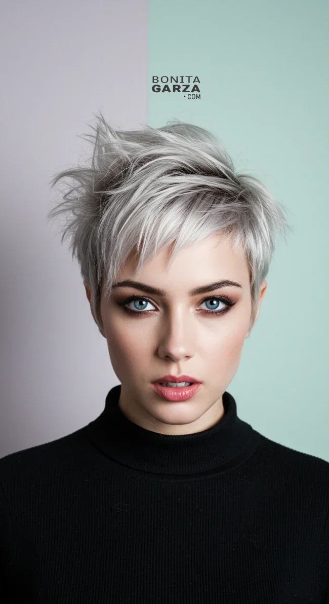 3. Choppy Pixie Cut | 8 Classic Grunge Hairstyles That Are Most Popular