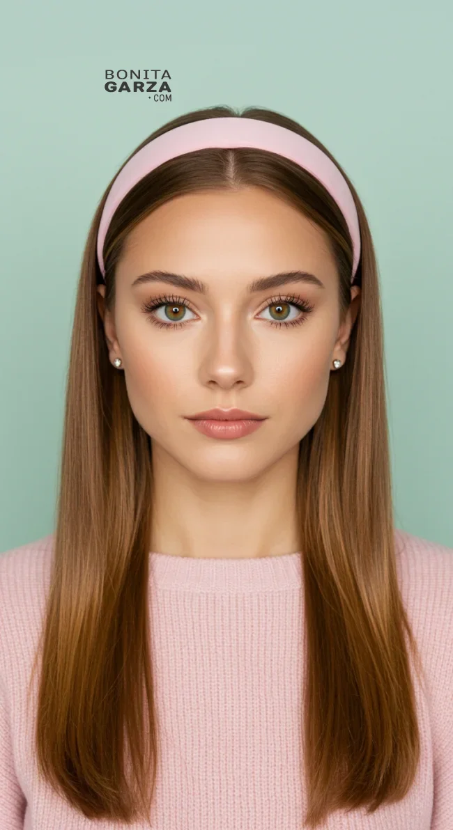 4. Headband with Straight Hair | 8 Best Preppy Hairstyles: The Best Styles For A Classic Look