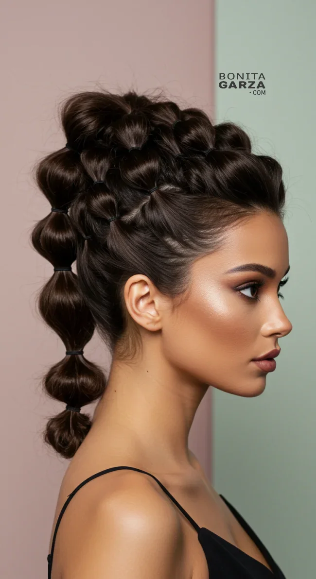 9. Bubble Ponytail | Hairstyles For Valentine’s Day: Flirty Styles And Romance