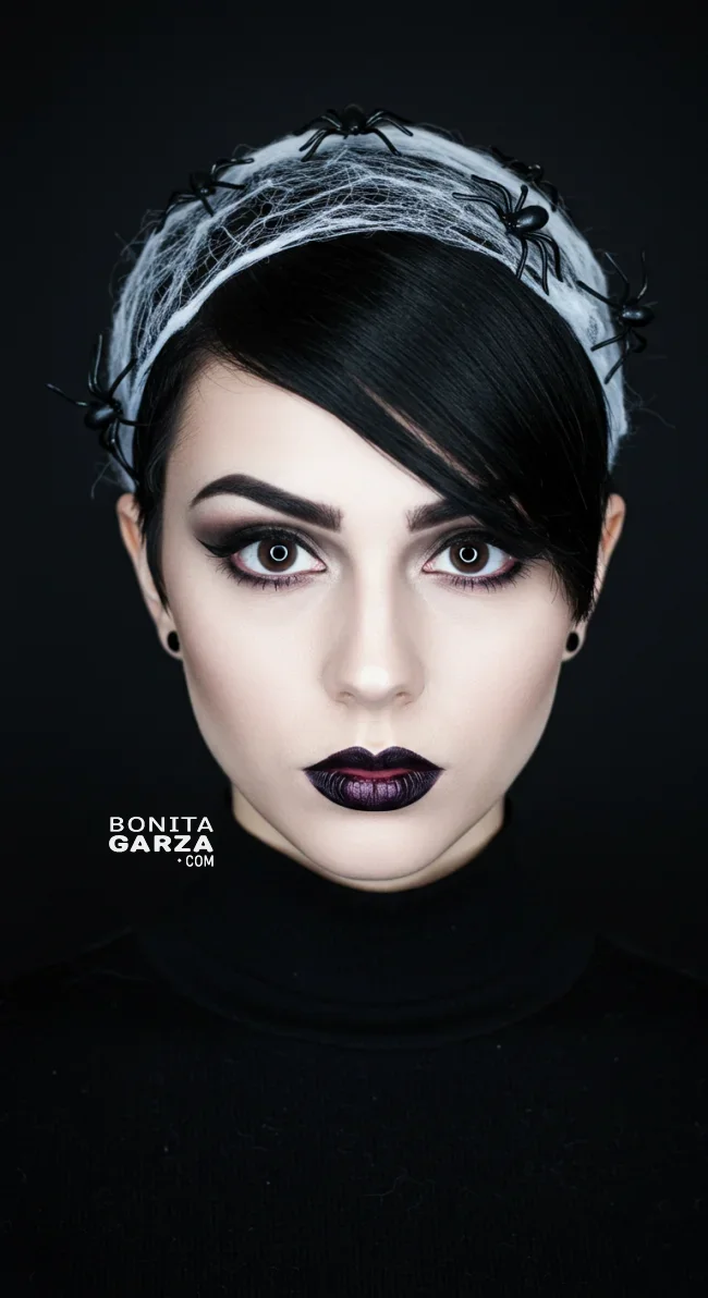 1. Spider Web Pixie Cut | 10 Funky And Crazy Halloween Hairstyles For Short Hair